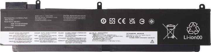 Actual product image AccuCell Battery Lenovo ThinkPad T470s, T460s, 00HW023, long design (2100 mAh)