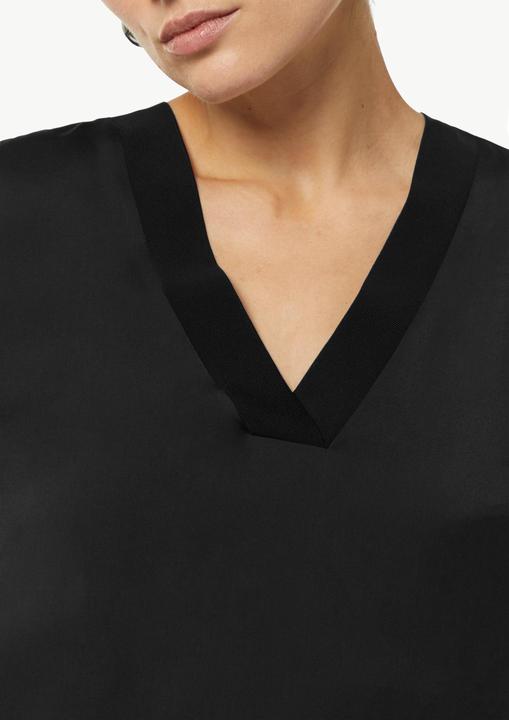 Immagine prodotto Comma Bluse Satin-Bluse mit Rippbündchen (38)