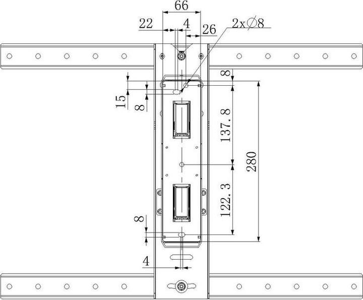Actual product image Multibrackets M Vesa Flex Arm Thin (Wall, 55", 30 kg)