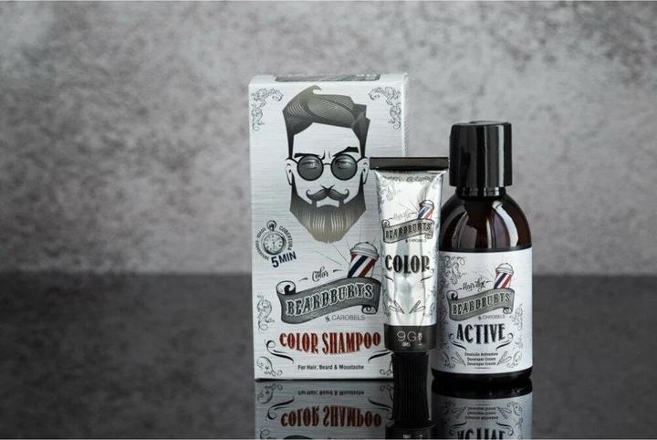 Produktbild Beardburys Color Shampoo 9G Grey (Flüssiges Shampoo)