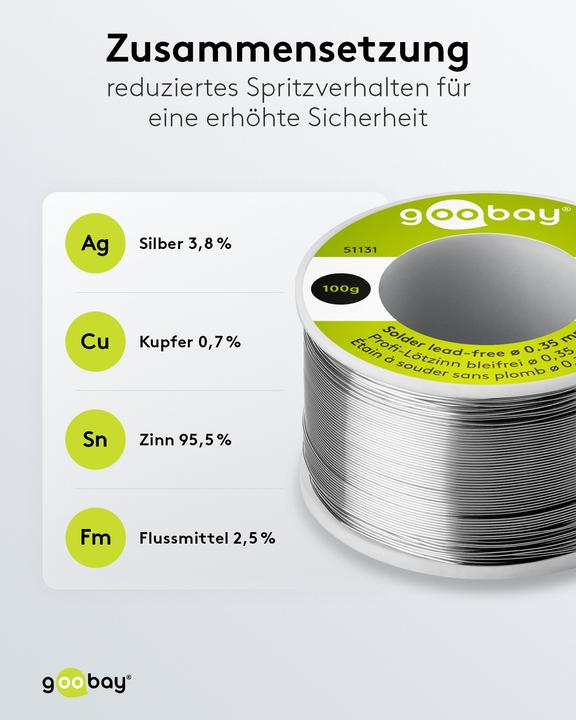 Image du produit Goobay Soudure professionnelle sans plomb (Souder)