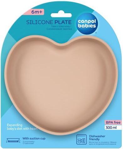 Actual product image Canpol Silicone Suction Plate Heart