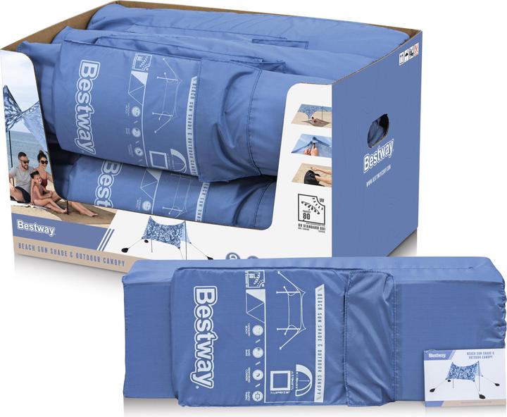 Immagine prodotto Bestway Tent Polyester Shade 210x210x198 cm Beach 68145 (3.67 kg, 4 persone)