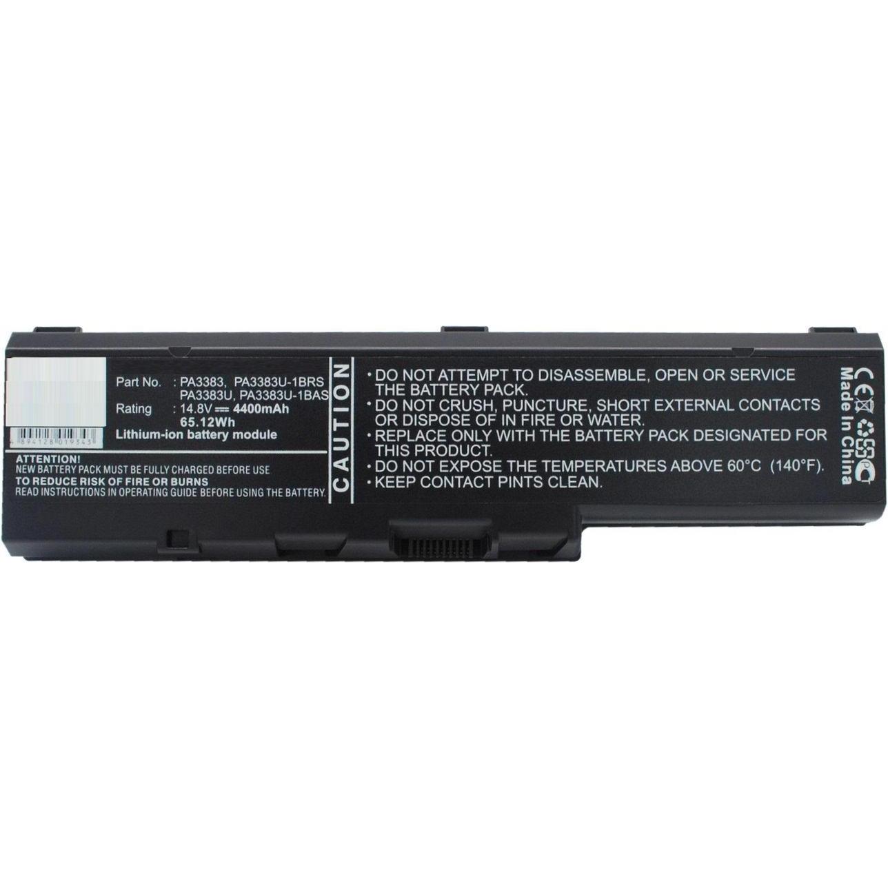 CoreParts Laptop Battery for Toshiba (1 Zellen, 4400 mAh), Notebook Akku, Schwarz