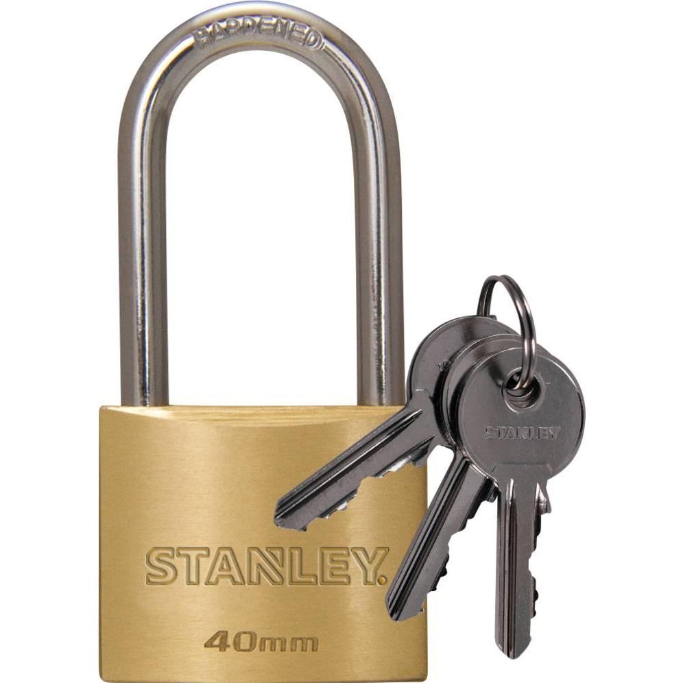 Stanley, Vorhängeschloss, Messing-Vorhängeschloss 40mm