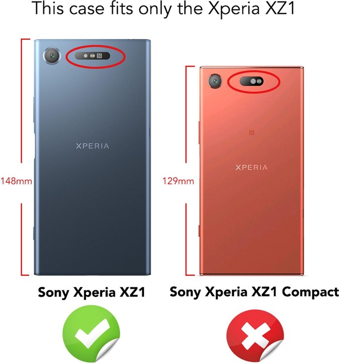 Actual product image Nalia Mobile phone cover (Sony Xperia XZ1)
