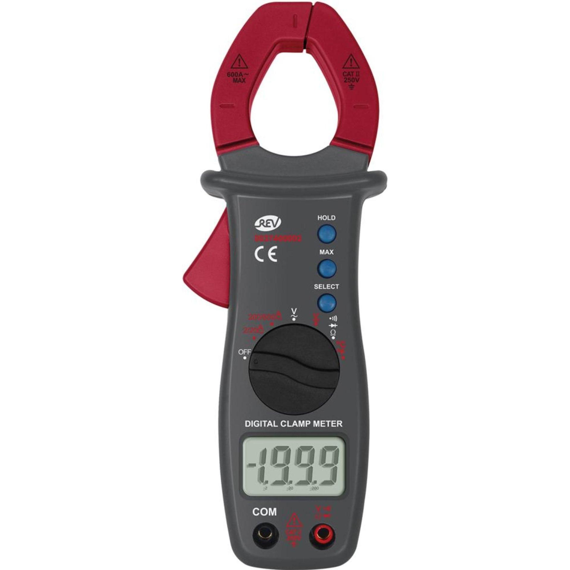 REV, Multimetro, Amperometro a pinza digit. sw/rt Pinza amperometrica digitale CAT II 250 V display (Co (CAT II 250V)
