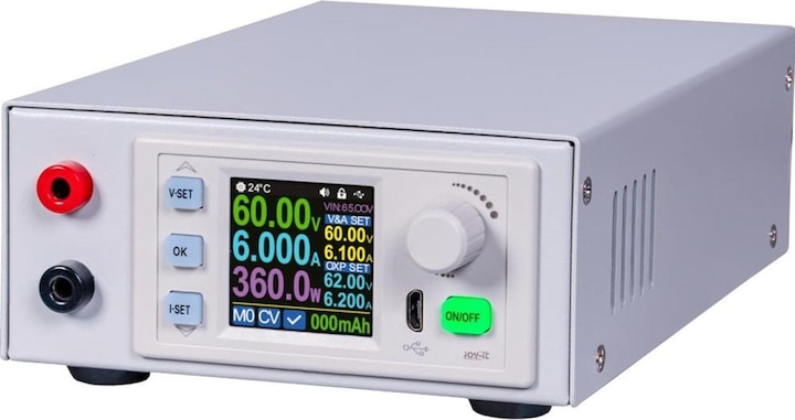 Joy-it JT-PS3060-C Alimentation de laboratoire, réglable 0 - 60V 0 - 6A 360W forme étroite, programmable