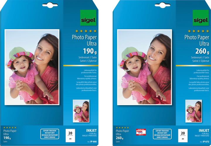 Image du produit Sigel Inkjet Ultra (260 g/m², A4, 20 pcs)