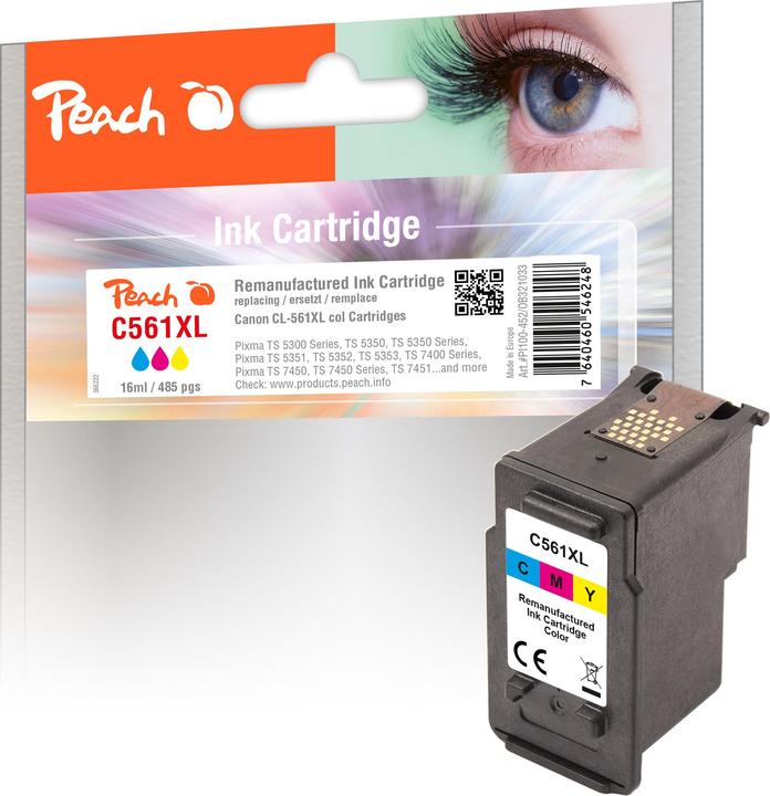 Produktbild Peach Tinte Canon CL-561XL Color (C, M, Y)