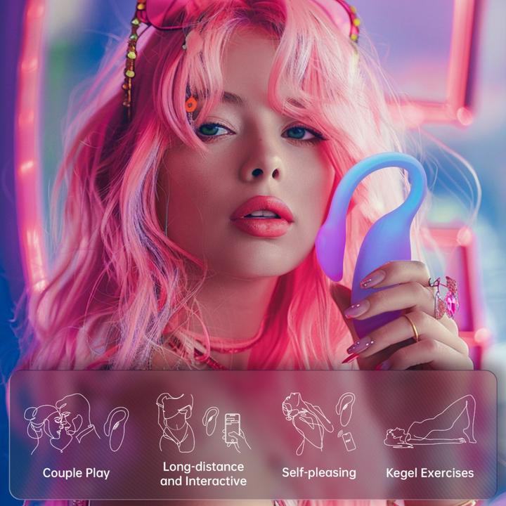 Actual product image Magic Motion - Magic Flamingo Max Vibrating Egg - Blue