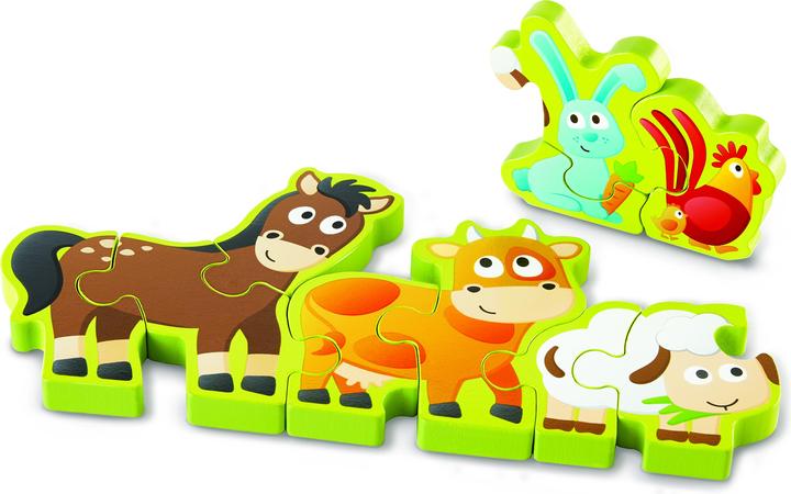 Produktbild Hape Zahlen & Farmtiere (10 Teile)