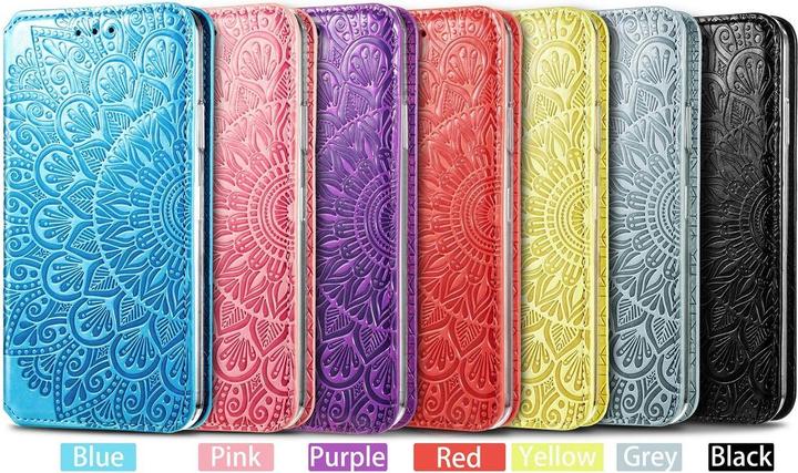 Produktbild König Design Hülle Handy Schutz für Apple iPhone 12 Mini Case Flip Cover Tasche Etuis Gelb (Apple iPhone 12 mini)
