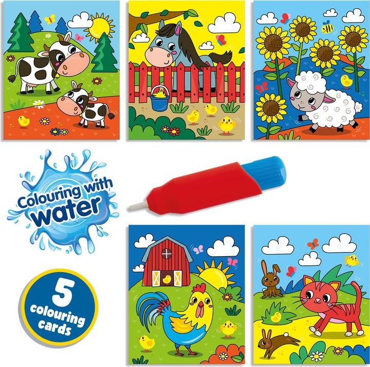 Actual product image Ses Malbuch Malen mit Wasser Bauernhof