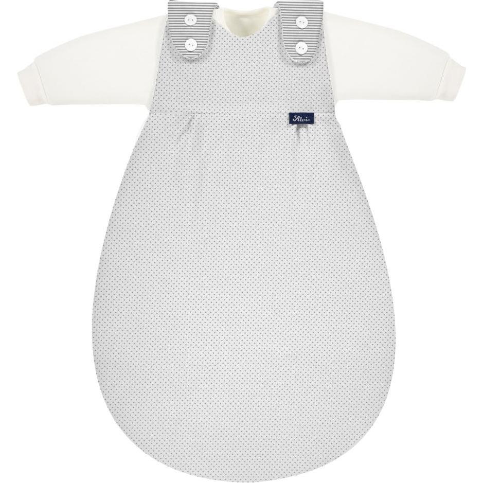 Alvi, Babyschlafsack, Schlafsäcke 2-tlg. Schlafsack Baby-Mäxchen - Dots - Grey