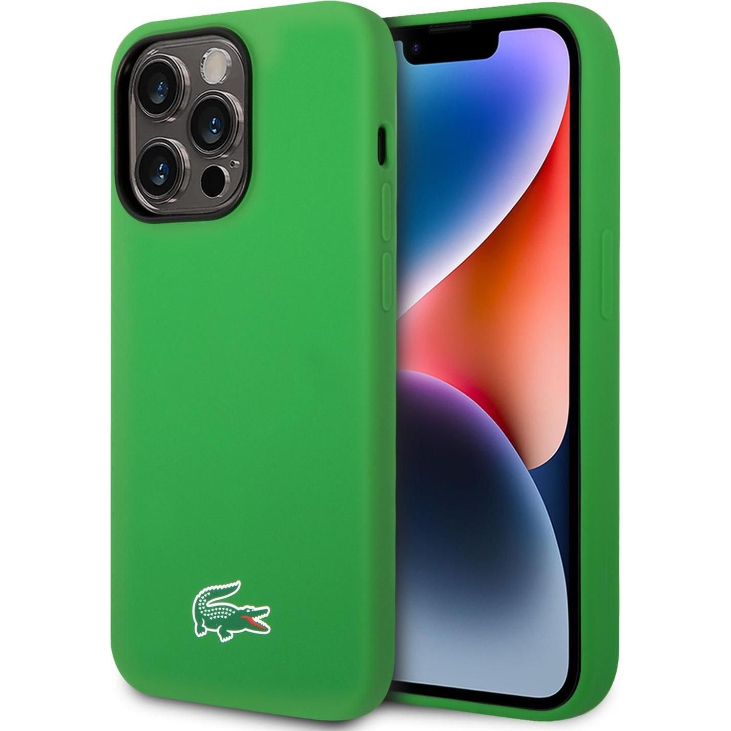 Lacoste LCHMP15XSLON iPhone 15 Pro Max 6.7" zielony/green hardcase Silicone MagSafe (Apple iPhone 15 Pro Max), Smartphon...