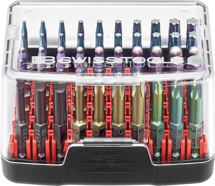 PB Swiss Tools BitBox (Cross Phillips PH, Cross Pozidriv PZ, Screw slot, Hexagon socket TX)