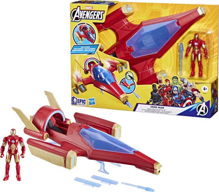 Image du produit Hasbro Epic Hero Series Iron Man Repulsor Blast Battle Jet
