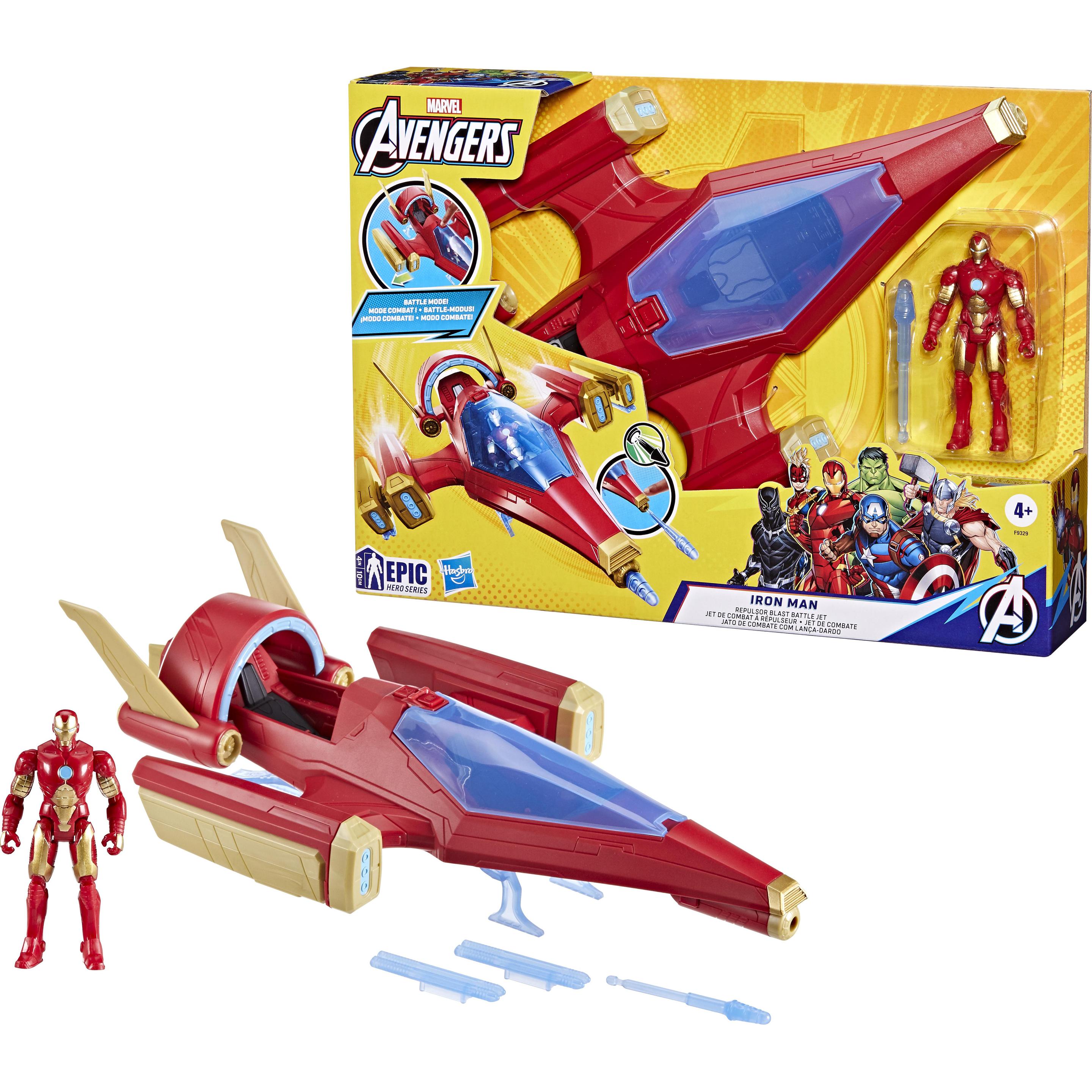 Thumbnail - Hasbro Epic Hero Series Iron Man Repulsor Blast Battle Jet