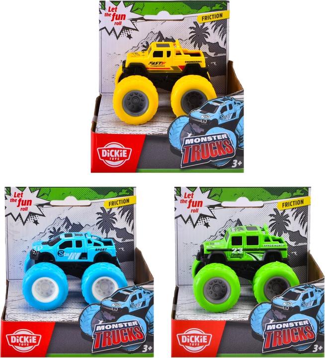 Produktbild Dickie Monster Trucks, 3-sort.