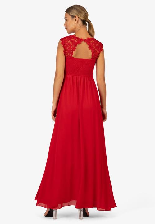 Immagine prodotto Kraimod Abito da donna con scollo a V, gonna chiffon e dettaglio traforato (34)