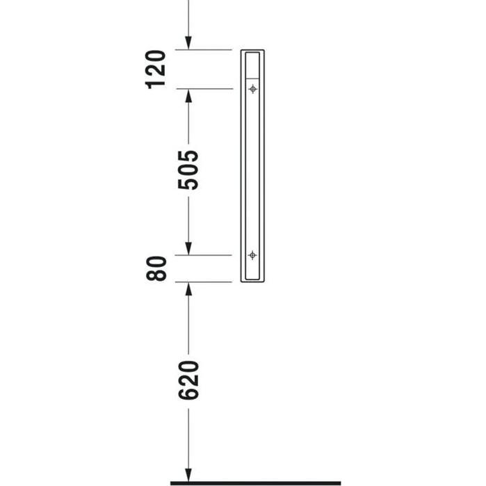 Thumbnail - Duravit, WC Deckel, Urinal-Trennwand STARCK 3 705x400mm weiss