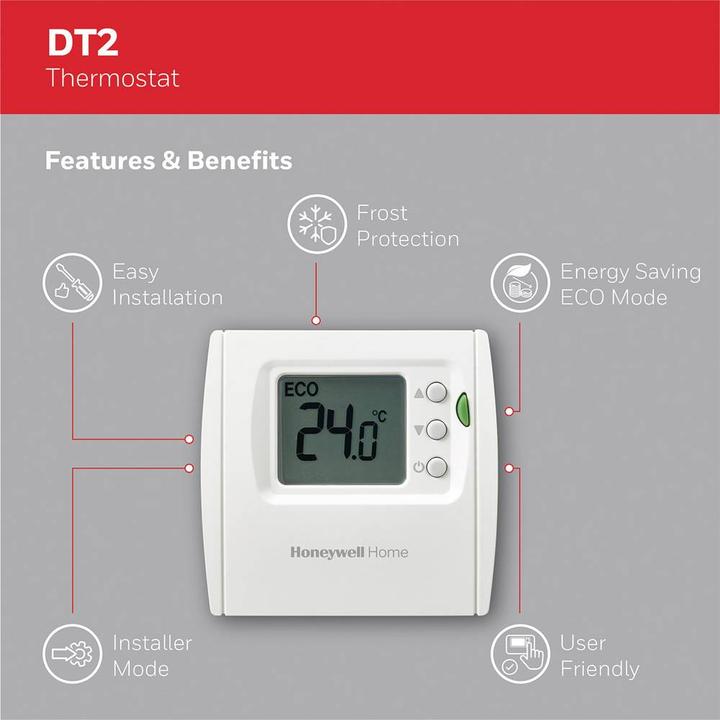 Image du produit Honeywell Thermostat d'ambiance DT2 stat