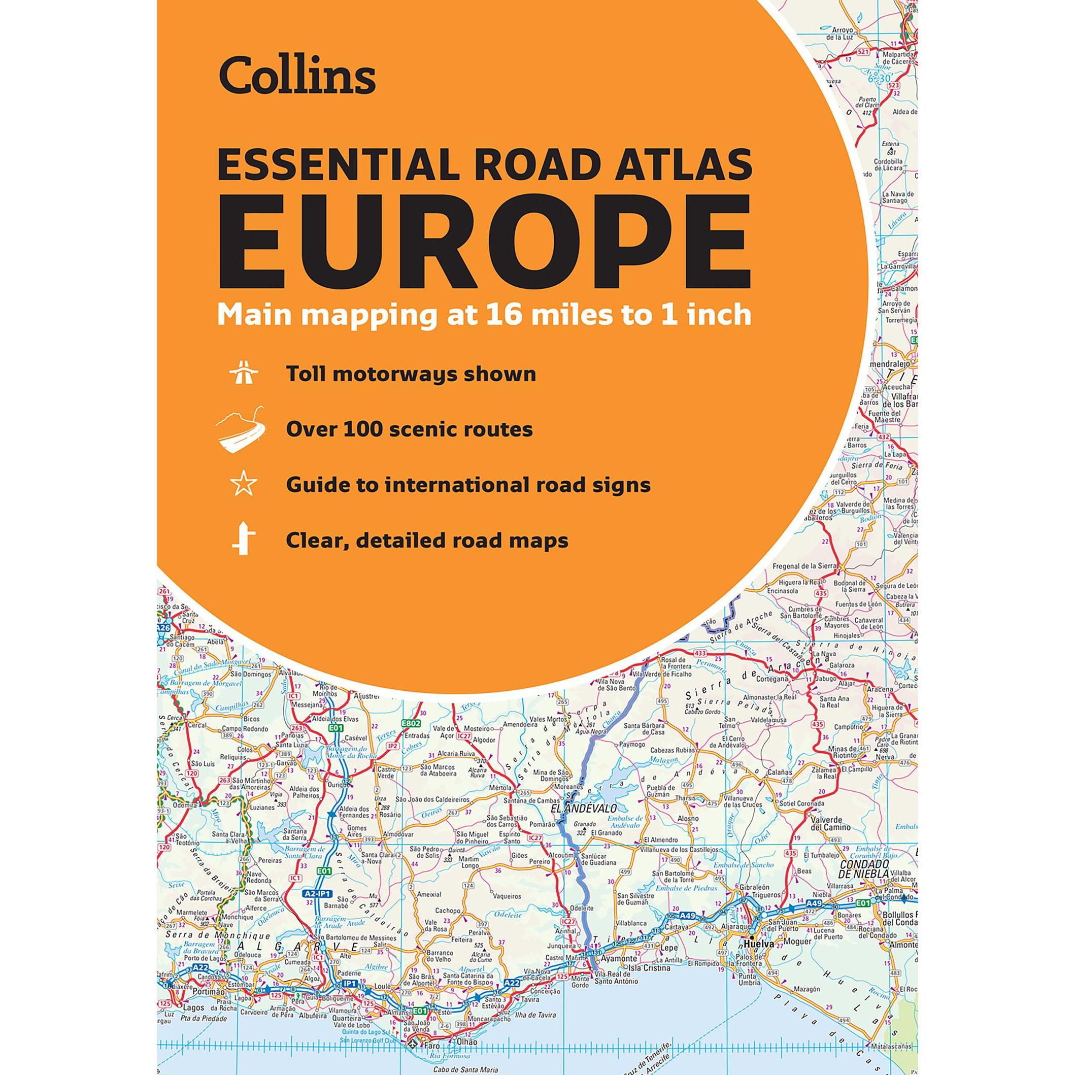 Essential Road Atlas Europe, Landkarte