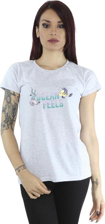 Actual product image Disney Womens/Ladies The Little Mermaid Ocean Cotton T-Shirt (M)
