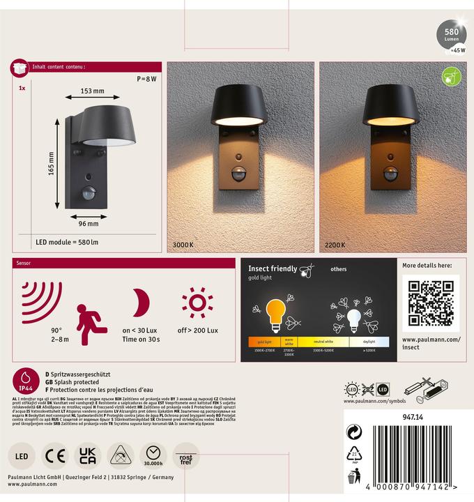 Actual product image Paulmann Capea (450 lm, IP44)