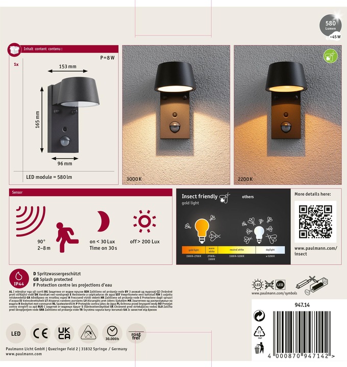 Produktbild Paulmann Capea (580 lm, IP44)