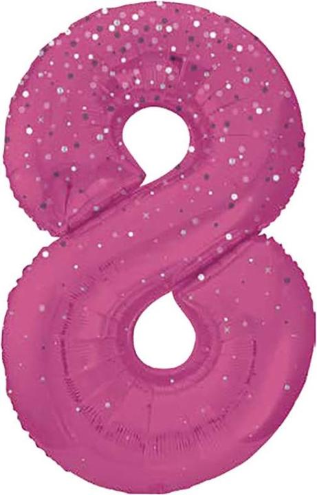 Unique Stehender Folienballon gold Zahl 8 (1 x)