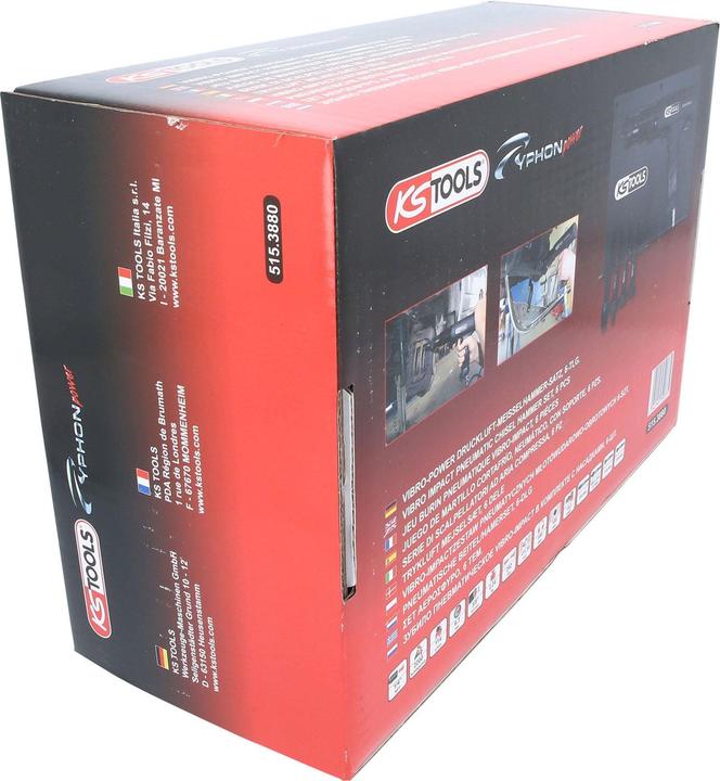 Actual product image KS Tools Vibro-Power pneumatic chisel hammer set. 6 pcs. 51 (Air blast)