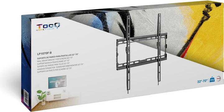 Actual product image Tooq Technology LP1070F-B TV mount 177.8 cm (70" ) Black (Wall, 70", 45 kg)