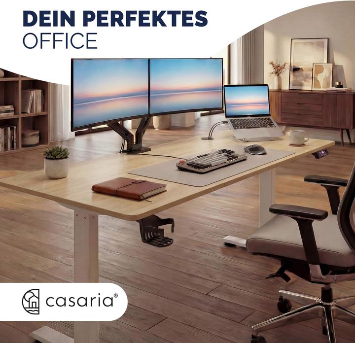 Image du produit Casaria Höhenverstellbarer Schreibtisch