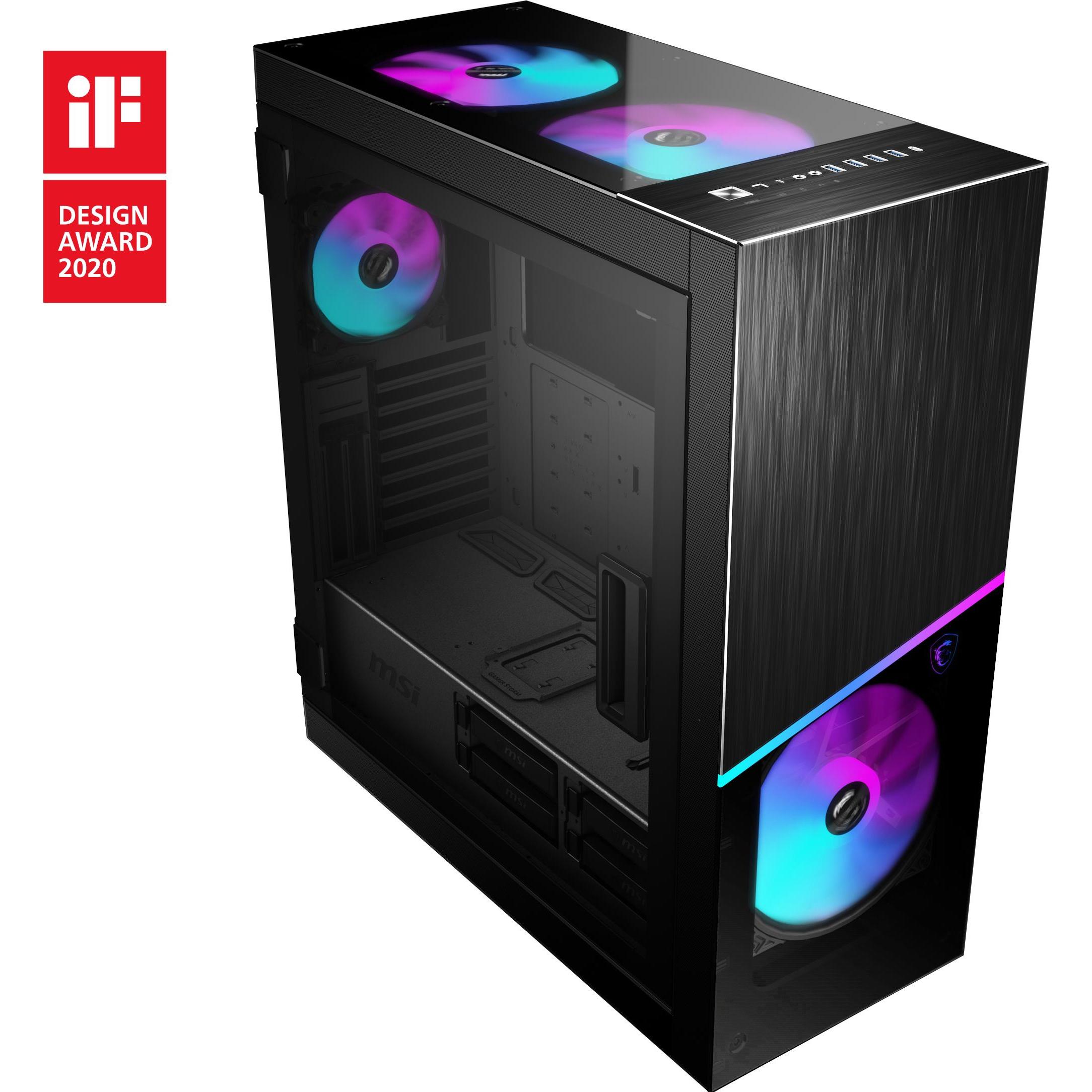 MSI MPG Sekira 500X (ATX, mATX, Mini-ITX, E-ATX), Case PC, Nero