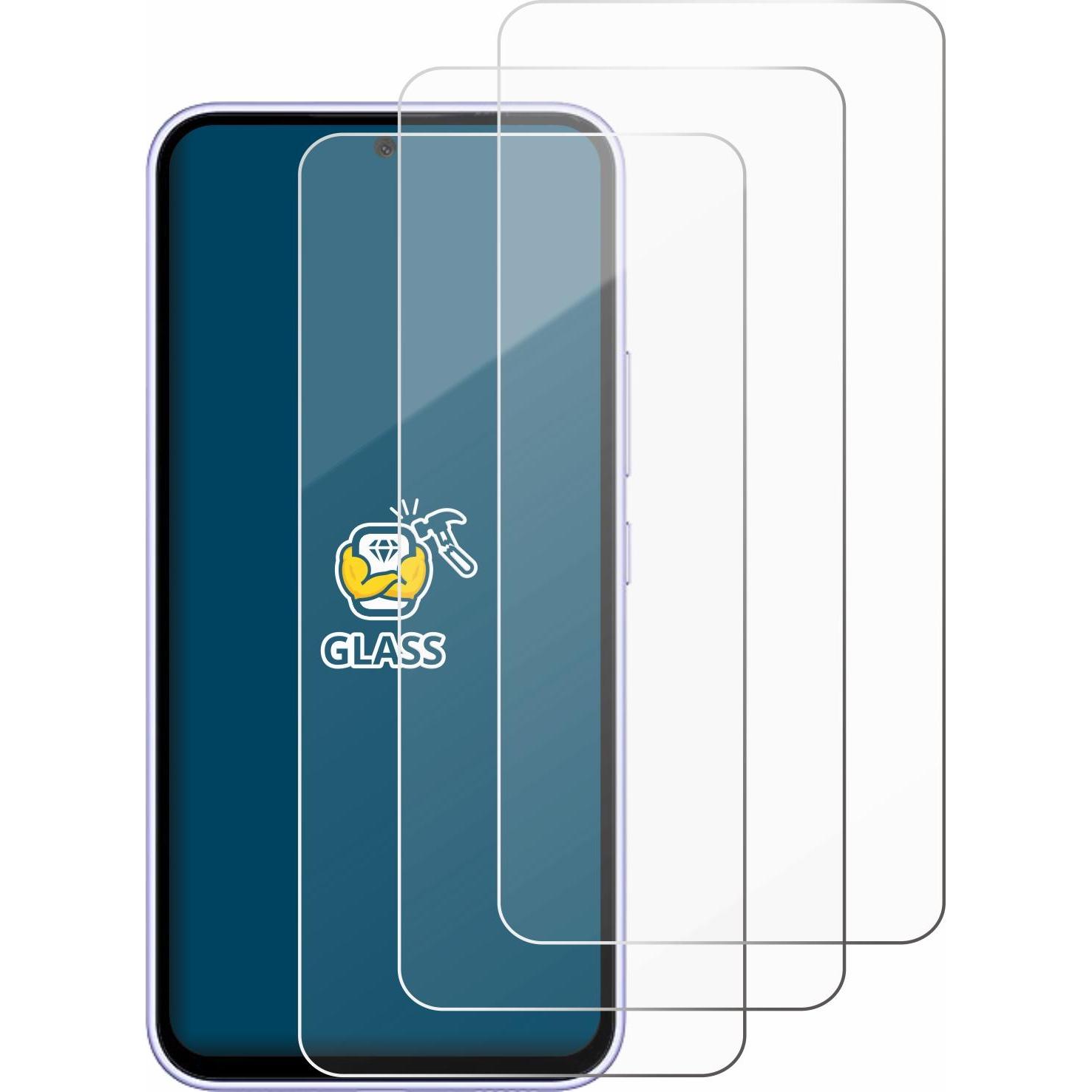 Thumbnail - BROTECT Panzerglas Hartglas Displayschutz (3 Stück, Samsung Galaxy A54 5G), Smartphone Schutzfolie, Transparent
