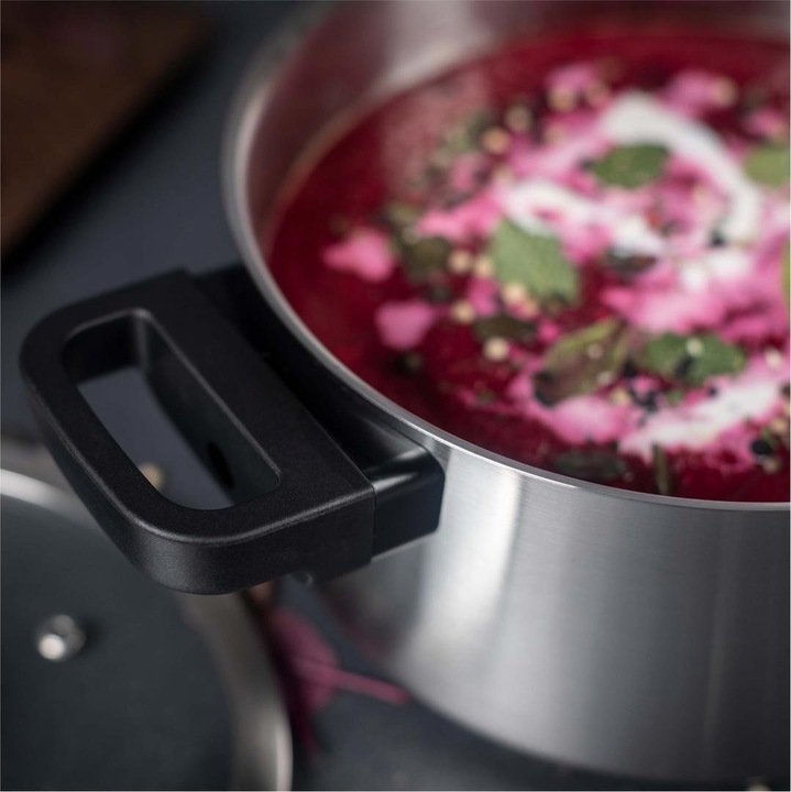 Actual product image Kuhn Rikon Locarno pot 4.0 L · Ø 22 cm (22 cm, Pot, Stainless steel)