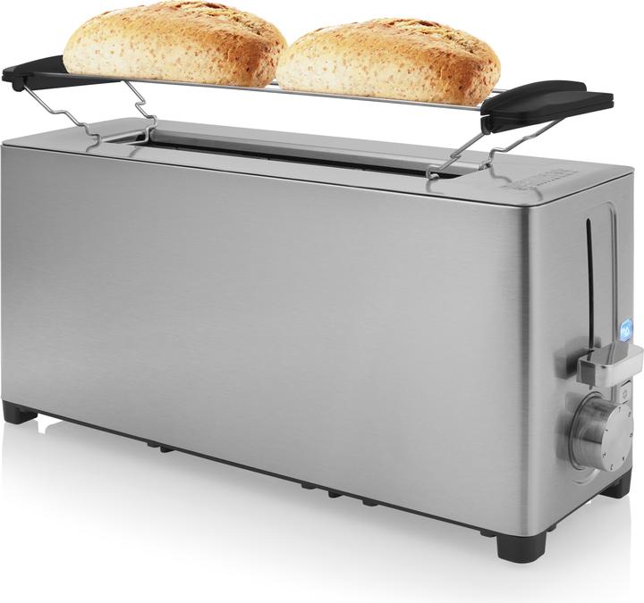 Image du produit Princess Grille-pain en acier 142401 fente longue - 7 MARCHES réglables - 1050 W