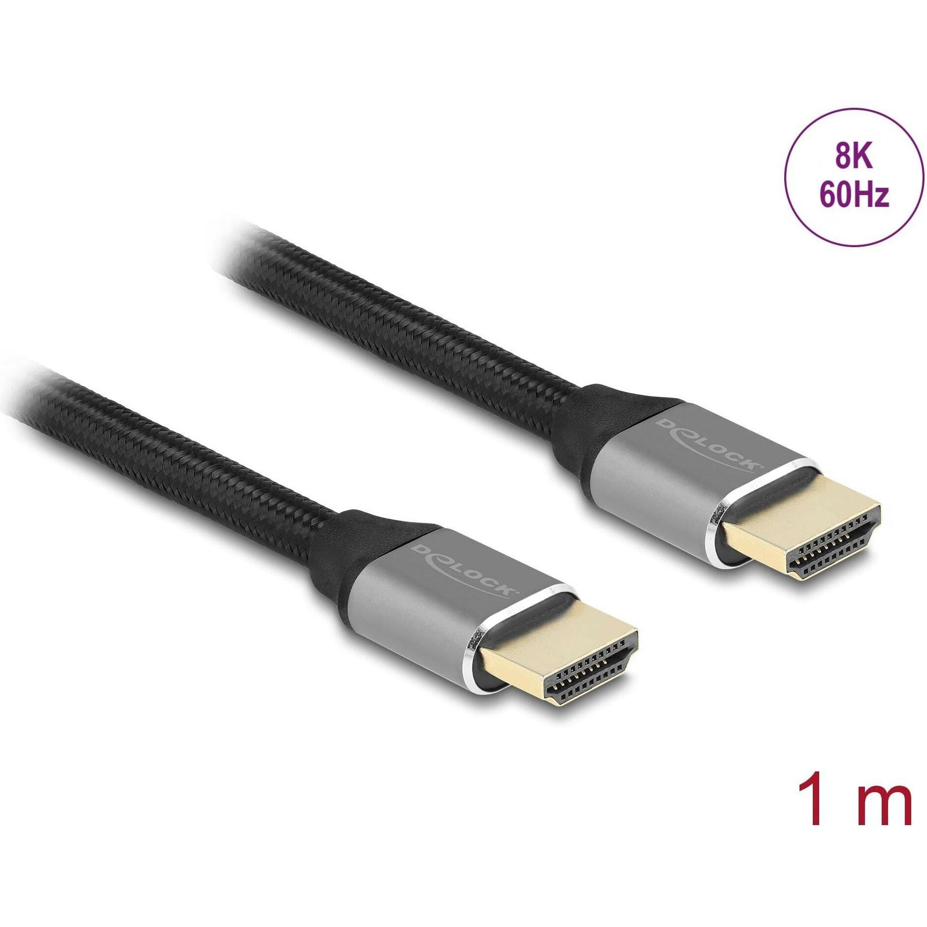 Delock HDMI (Typ A) – HDMI (Typ A) (1 m, HDMI), Video Kabel