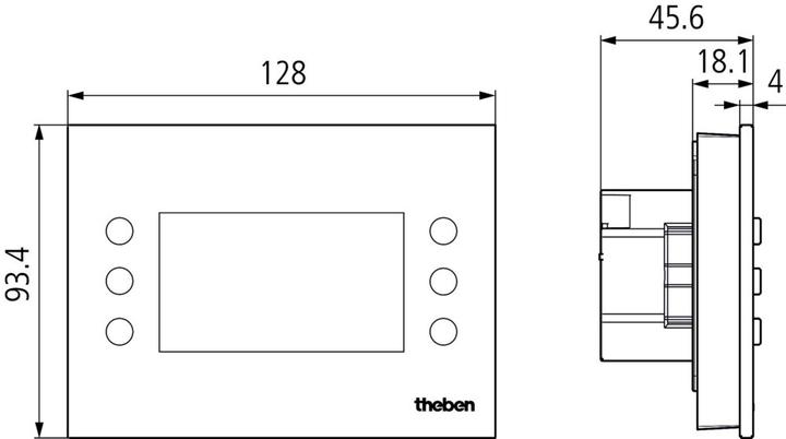 Actual product image Theben VARIA 826 S WH KNX