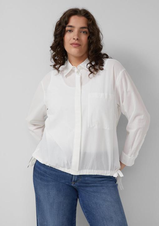 Immagine prodotto s.Oliver Bluse Leichte Hemdbluse aus Baumwollvoile mit Schleifendetail (52)