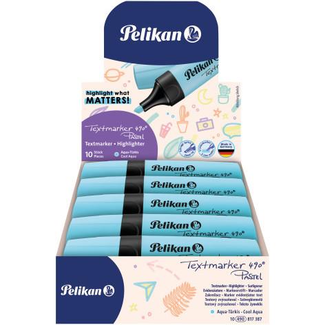 Thumbnail - Pelikan, Marker, 817387 Marker (e) Meissel (Aqua-Türkis Pastell, 5 mm, 1 x)