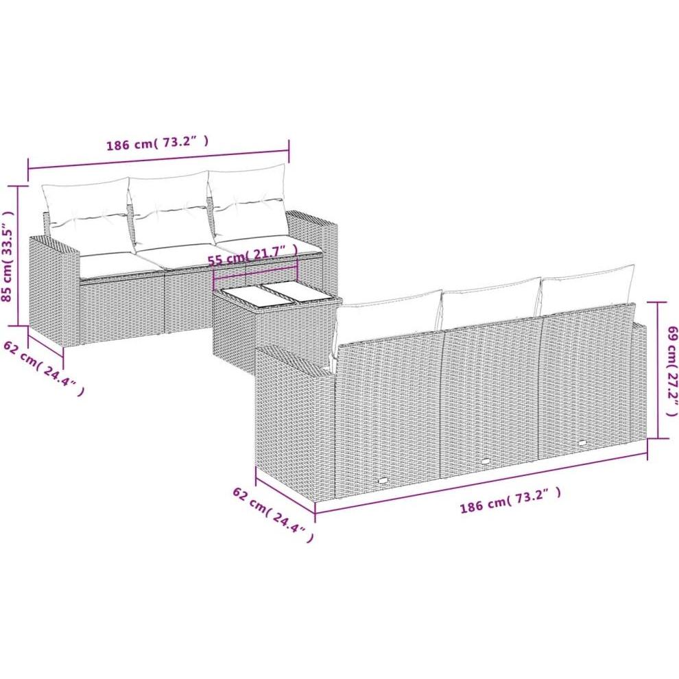 Thumbnail - VidaXL, Gartenlounge, Paisleigh