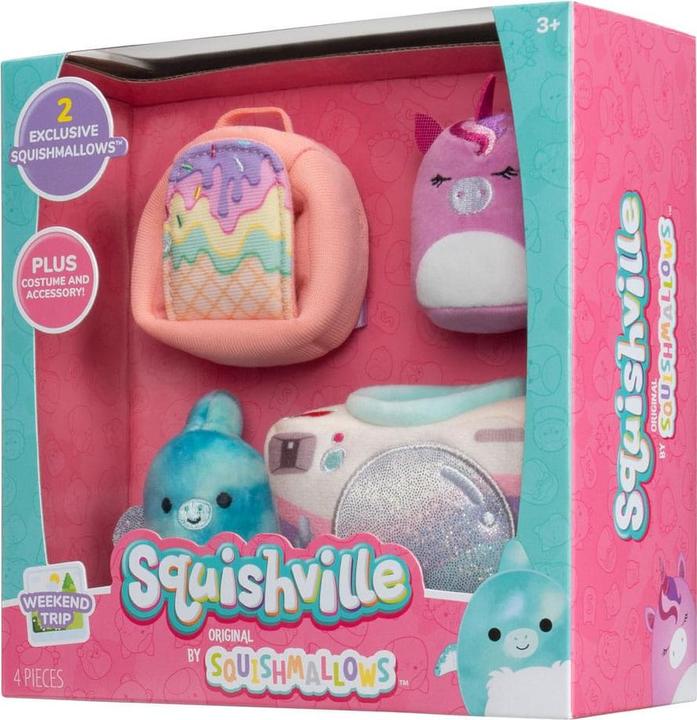 Actual product image Squishmallows Squishville - Acessory Set S7 - Weekend Trip