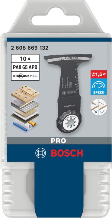 Produktbild Bosch Professional Zubehör PRO PAII 65 APB Blatt für Multifunktionswerkzeuge, 65 x 55 mm