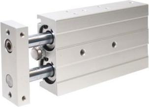 Actual product image RS PRO Pneumatic Guided Cylinder - 20mm Bore, 80mm