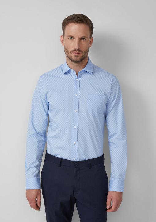 Immagine prodotto s.Oliver Hemd Tailored Fit: Langarmhemd mit All-over-Print (40)