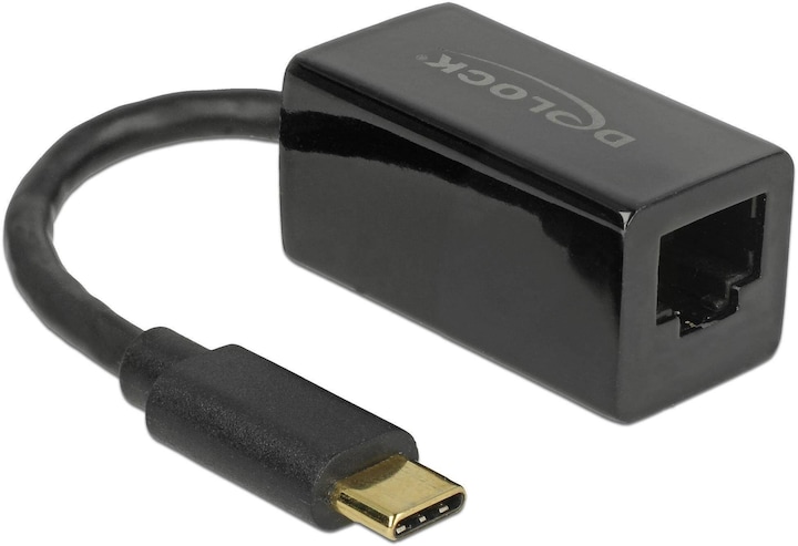 Delock USB3.1 Typ-C zu LAN Adapter (USB 3.1, RJ45 (1x))