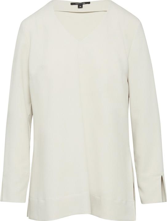 Produktbild Comma Bluse Lange Crêpe-Bluse mit V-Ausschnitt und seitlichen Schlitzen (32)